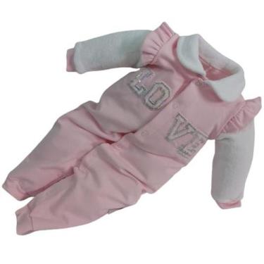 Imagem de Macacão Longo Bebê Menina Le Bhua / Paraiso Bordado Rf 13356, M ( 3 - 