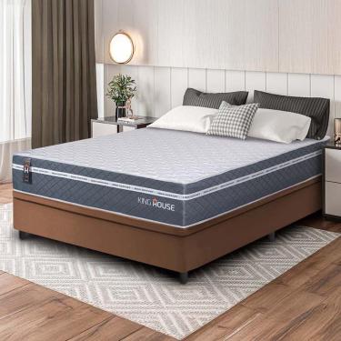 Imagem de Cama Box Baú Cairo Molas Ensacadas Casal 138x188 King House