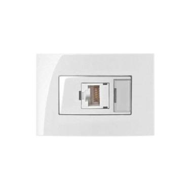 Imagem de Tomada RJ45 para Móvel Branca Sleek Margirius