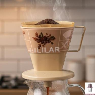 Imagem de Suporte para Filtro de Café Decorado Plástico - PLASUTIL