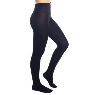 Imagem de Meia Calça Fio 80 Lã Acrílica Opaca Loba Lupo, M, Preto