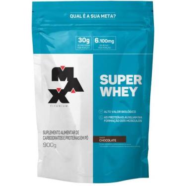 Imagem de Super whey chocolate 900g refil - MAX TITANIUM