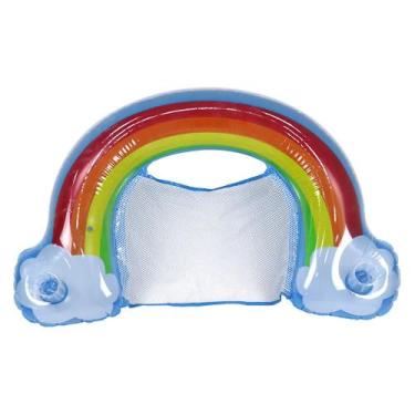 Imagem de Boia Para Piscina Poltrona Refrescante Inflável Gigante Arco-Íris BEL 