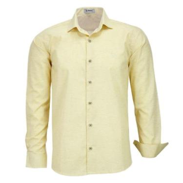 Imagem de Camisa Social Masculina Amil Manga Longa Comfort Sem Bolso Linho 1809 