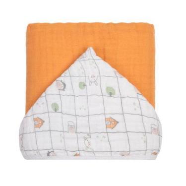 Imagem de Toalha Banho Soft Premium Liso Papi Baby com Capuz - Papi Textil, Amar