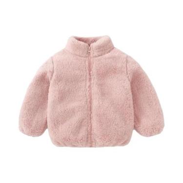 Imagem de Jaqueta Térmica Rosa Para Meninas, Casacos Quentes De Outono E Inverno