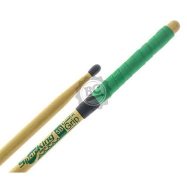 Imagem de Baqueta Spanking Comfort Grip 5B com Ponta de Nylon Verde cabo emborra