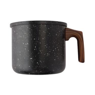 Imagem de Leiteira preta carvalho 1,5 l aluminio e baquelite clinck - Clink