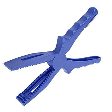 Imagem de Braçadeira de aperto de peixe, braçadeira de pesca de mordida forte anti-queda leve e ergonômica para agarrar peixes(azul)
