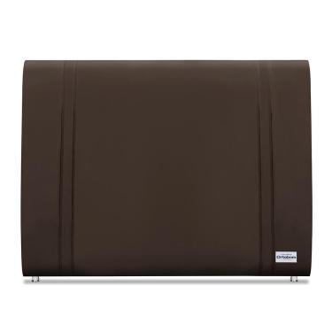 Imagem de Cabeceira Tamisa Veluto Marrom Casal (8x140x125) - Ortobom