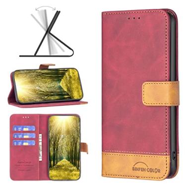 Imagem de For Motorola Moto G22 BF11 Color Matching Skin Feel Leather Phone Case