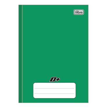 Imagem de Caderno brochura capa dura 1/4 - 96 folhas - D mais - Verde - Tilibra