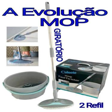 Imagem de Mop De Limpar Chão Esfregão Vassoura Giratório Casa Cozinha Banheiro S