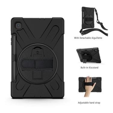 Imagem de Capa Case Strap - Samsung Galaxy Tab S6 Lite P610 P615 10.4  Case Strap Anti Impacto + Alça Pescoço