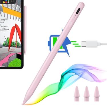 Imagem de ESR Stylus Pencil para iPad 9ª/10ª geração, iPad Pencil com sensibilidade de inclinação, rejeição de palma, caneta Stylus compatível com 2018-2022, Pro 12,9/11 polegadas, Air 5ª/4ª, mini 6/5, rosa