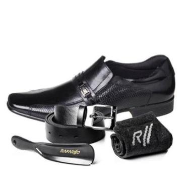 Imagem de Sapato Social Bico Quadrado Rafarillo Kit 34054-Masculino