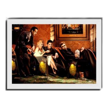 Imagem de Quadro Marilyn Monroe Elvis Presley James Dean No Cinema - Fanarte
