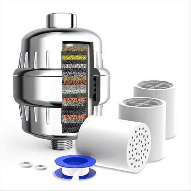 Imagem de Filtro de Chuveiro Wokex 20 Estágios para Água Dura - com 3 Cartuchos