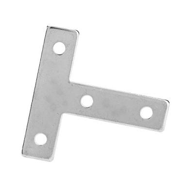 Imagem de Perfis de Alumínio Placa de Conexão, Placa do Tipo 20 L, 20 Placa de Tipo Cruzada 10pcs, Adequado para Conexão de Reforço de Canto de Alumínio Industrial, Suportes de LCD, Tabelas de Trabalho, (20t