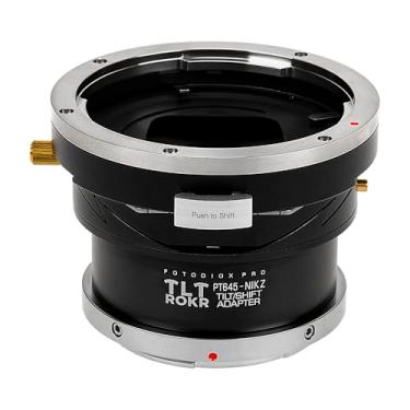 Imagem de Fotodiox Pro TLT ROKR compatível com adaptador de montagem de lente de inclinação/deslocamento compatível com lentes de montagem Pentax 645 (P645) para corpo de câmera sem espelho Nikon Z-Mount