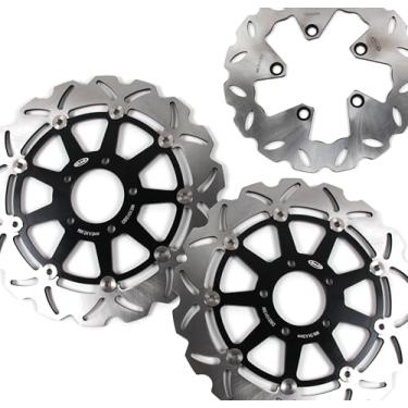 Imagem de Arashi Discos de freio dianteiros traseiros rotores para Suzuki Hayabusa Gen 1 GSX1300R GSXR 1300 1999-2007, acessórios de substituição de motocicleta preto
