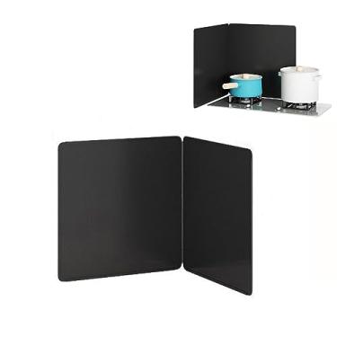 Imagem de HYUIO Protetor antiaderente contra respingos de óleo protetor contra respingos de cozinha protetor de pára-brisa dobrável para fogão de acampamento barreira de óleo acessório de cozinha resistente ao