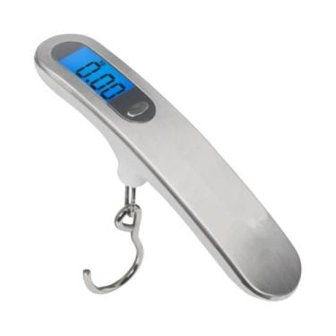 Imagem de Balança Digital Portátil De 50kg Com Display LCD Para Bagagem, Viagem,
