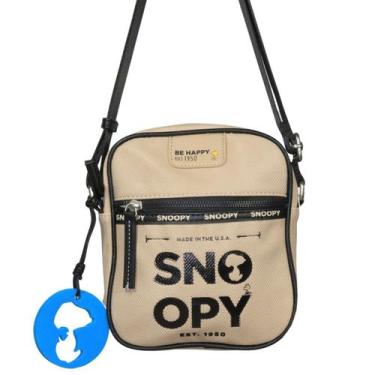 Imagem de Bolsa Pequena Snoopy Feminina Transversal SP2638 - Semax, Bege