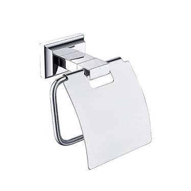 Imagem de Conjunto de ferragens para banheiro gancho de roupão cromado barra de trilho de toalha anel de prateleira suporte de papel de tecido escova de dentes suportes de sabão acessórios, suporte de papel