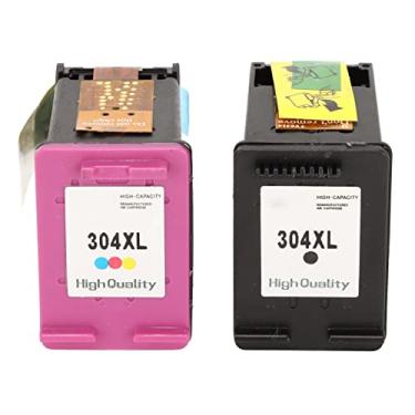 Imagem de Cartuchos de Impressora, 2 Peças Originais 304XL Coloridas Substituição de Cartuchos de Tinta Preta, Compatível para Envy para Impressora 5055 3723 3732 5052 5010 2600