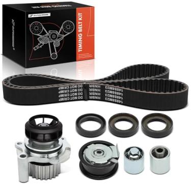Imagem de A-Premium Kit de correia dentada do motor com bomba de água compatível com Volkswagen Jetta/Passat/GTI 2006-2008, Eos 2007-2009 e Audi A4/A4 Quattro 2005-2009, A3 2006-2008, A3 Quattro 2006-2007, TT