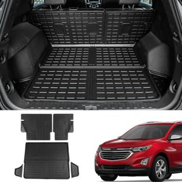 Imagem de Bomely Fit 2018-2022 Chevrolet Equinox Cargo Liner GMC Terrain Trunk Mat TPE All Weather Back Seat Cover Protector Chevy Equinox Accessories (tapetes de encosto + tapete traseiro)