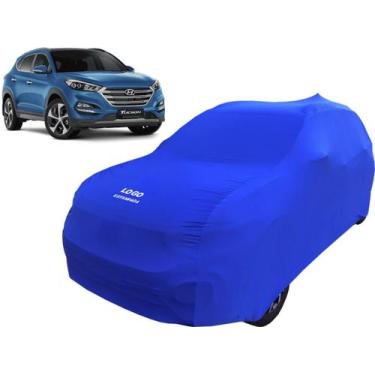 Imagem de Capa de tecido p/ proteger carro Hyundai Tucson - Mz, Azul