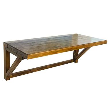 Imagem de LXB Mesa de computador de parede doméstica - mesa de parede dobrável de madeira maciça mesa de jantar mesa de jantar estilo americano mesa de estudo dobrável para uso doméstico / 100 × 40c