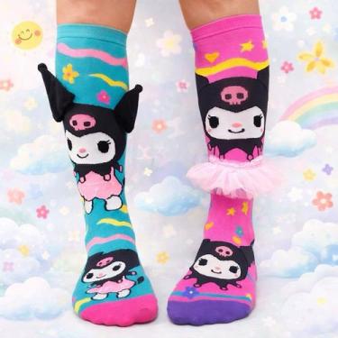 Imagem de Meias 3D Infantil Maluca Divertida Personagens oi - NoBrand, Kuromi Sa