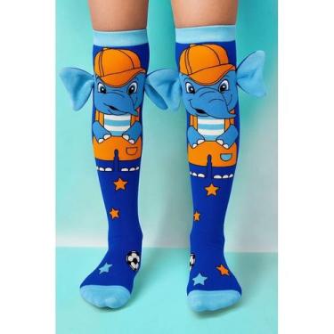 Imagem de Meias 3D Infantil Maluca Divertida Personagens oi - NoBrand, Elefante 