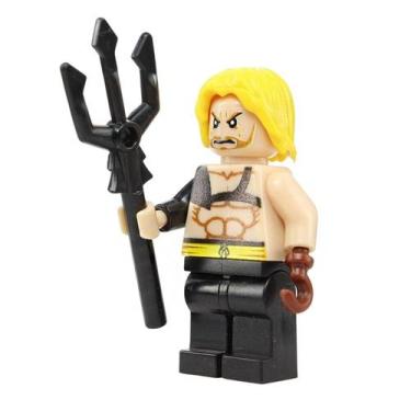 Imagem de Boneco super herois vilões quadrinhos hq bloco de montar modelo:aquama