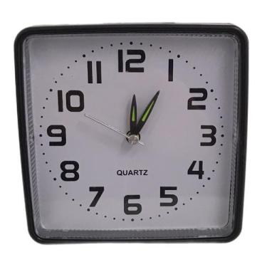 Imagem de Relógio Despertador Quadrado 12cm - HV8695 - ds