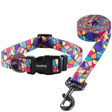 Imagem de Conjunto de coleira e coleira para cachorro Ihoming para uso diário ao ar livre, caminhada, corrida, treino, cães pequenos, médios e grandes.Ihoming XS-Up to 10LBS