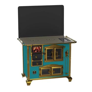 Imagem de Fogao a Lenha Venax n 2 Imperador Vitreo Turquesa