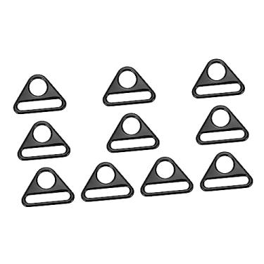 Imagem de Operitacx 10 Pcs Tecelagem de fivela triangular de bagagem anéis de metal para artesanato bolsa d fivela alça para bolsa straps fechos de pressão de bolsa fivela de alça de bagagem triângulo