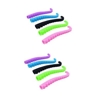 Imagem de VICASKY 10 Pcs Berços De Dedo De Polvo Tentáculo Animal Marinho Brinquedo De Dedo Crianças Fantasias De Halloween Para Brinquedos Brinquedo De Mão De Polvo Oceano Meia Elástico Filho