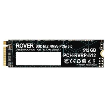 Imagem de SSD PICHAU ROVER, 512GB, M.2 2280, PCIE NVME 3.0, LEITURA 2200 MB/S, GRAVACAO 1700 MB/S, PCH-RVRP-512