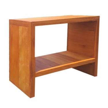 Imagem de Aparador Paris 1,2m 2 Prateleiras Madeira Maciça