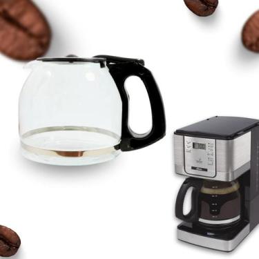 Imagem de Copo Jarra Cafeteira Oster 36 Preta Vidro Resistente - São Pedro - Jar