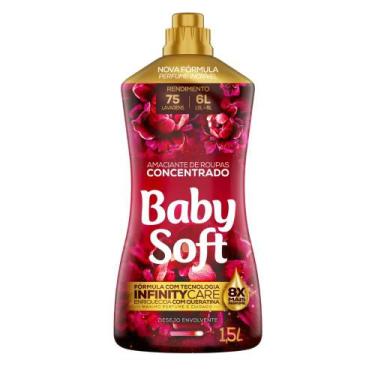 Imagem de Amaciante Concentrado Baby Soft Desejo Envolvente 1,5l - Rende 75 Lava
