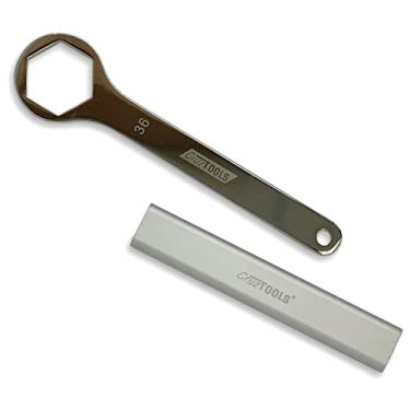 Imagem de CruzTOOLS AW36X Chave de eixo de 36 mm com alça de extensão para Harley-Davidson Pan America e Indian FTR