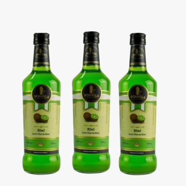 Imagem de Kit 3x Licor Fórmula Nacional Kiwi 720ml