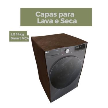 Imagem de Capa para lava e seca lg 14kg vc2 vc4 transparente flex - Capas Flex, 