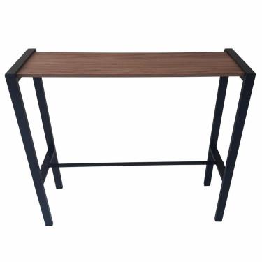 Imagem de Aparador Prateleira Industrial Mônaco Mdf Amêndoa 100Cm